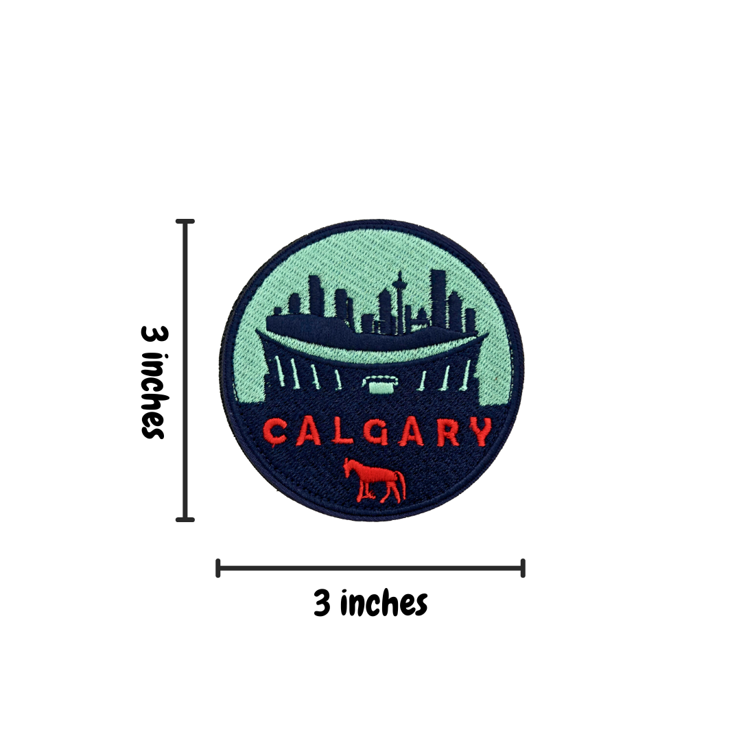 calgary travel patch saddledome measurements