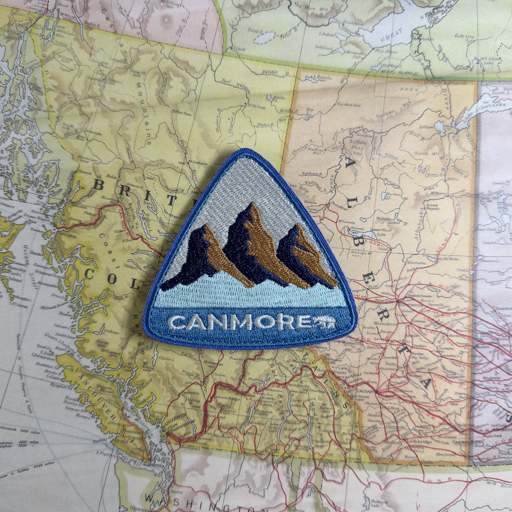 canmore travel souvenir patch