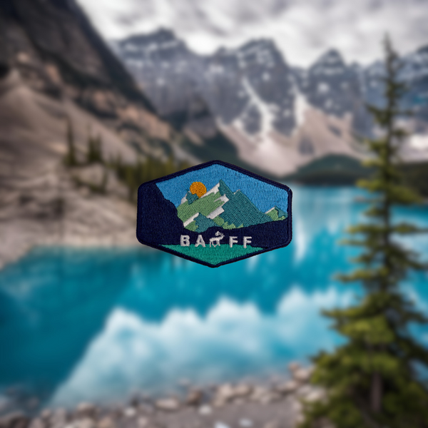 Banff National Park Embroidered Travel Patch – Wild and Willy