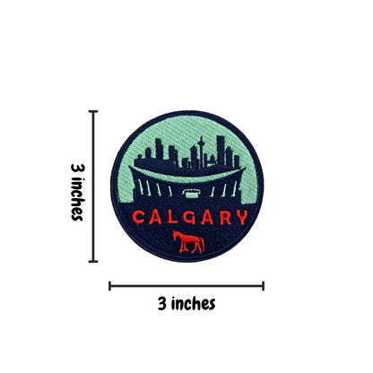 calgary travel  patch saddledome measurements