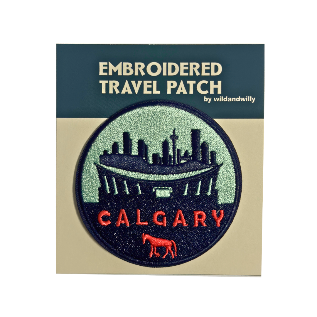 calgary embroidered travel patch