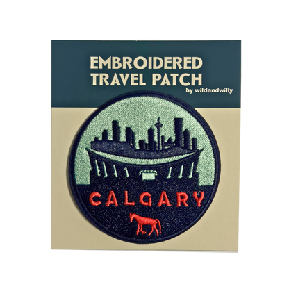 calgary embroidered travel patch