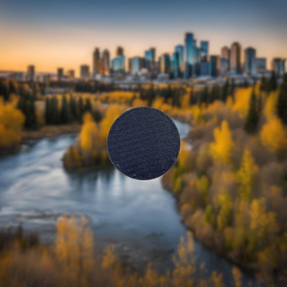 calgary saddledome skyline embroidered travel velcro patch 