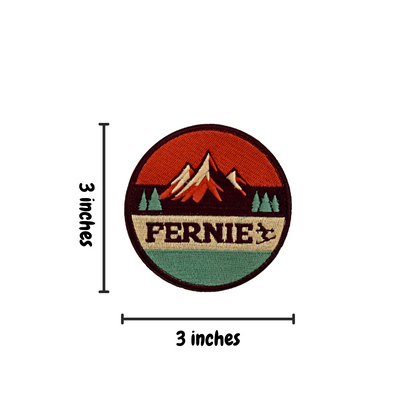 fernie travel patch measurements