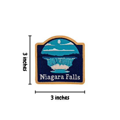 niagara falls travel patch measurements