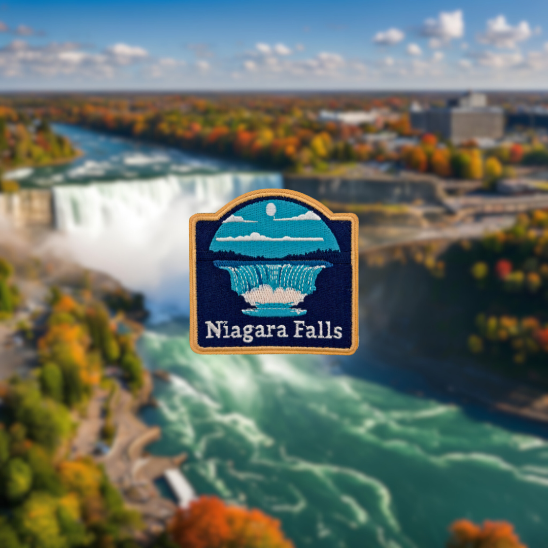 niagara falls embroidered travel patch