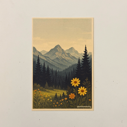 rocky mountain postcard 