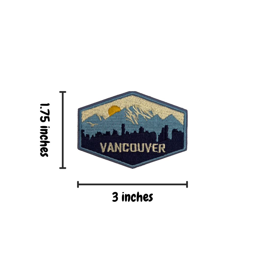 vancouver travel patch measurements