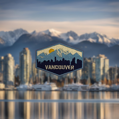 vancouver embroidered travel patch